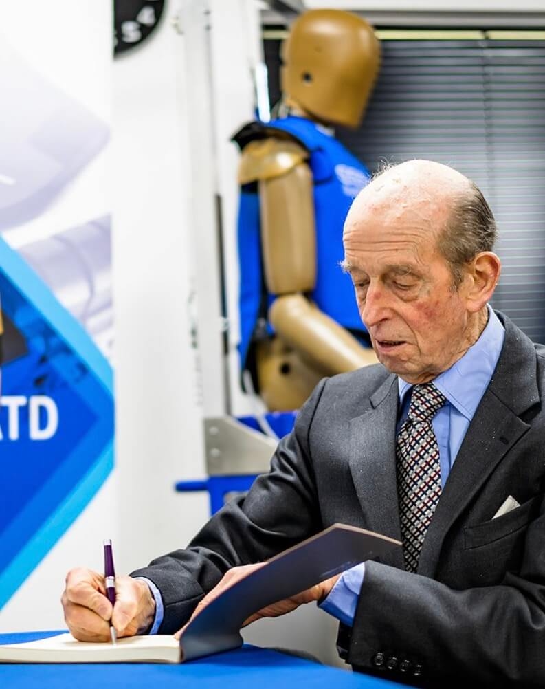 Duke signing book